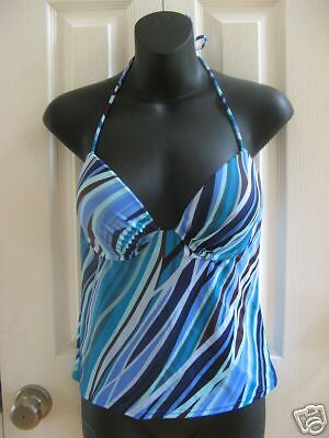 Victorias Secret ocean push up tankini swimsuit 34D L  