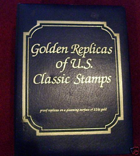 22 KT GOLD REPLICAS UNITED STATES STAMPS LOT OF 100  