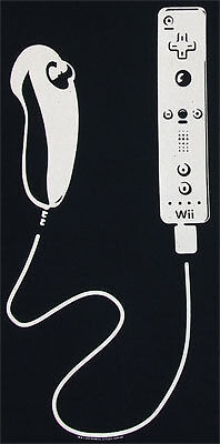 Nintendo *Wii Remote & Nunchuk* wiimote T Shirt Small S  