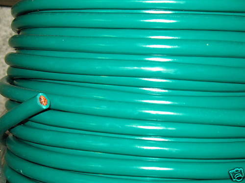 MTW 4 AWG GAUGE GREEN STRANDED COPPER WIRE 100  