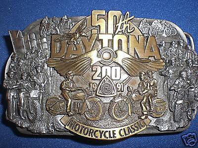 HARLEY LIMITED AMA VINTAGE DAYTONA 50TH ANNIV. BUCKLE  