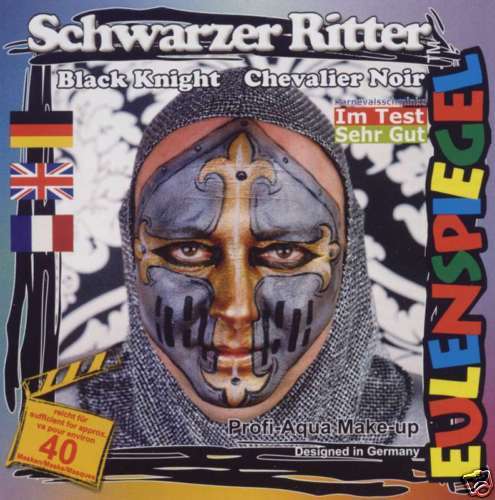 SCHWARZER RITTER KINDERSCHMINKE THEATERSCHMINKE NEU  