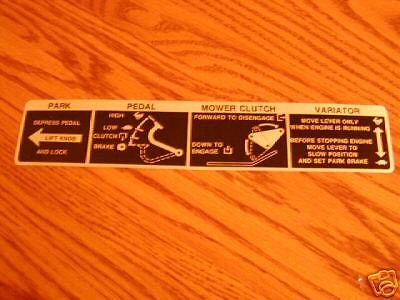 Rare Old John Deere 110,112 Fender Decal  