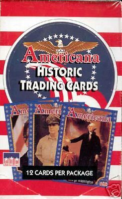 AMERICANA HISTORIC 1992 TRADING CARD BOX HISTORY  