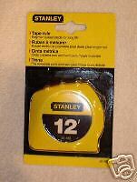 12 Stanley Tape Measure, # 30 485 new in package  