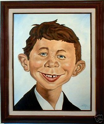 Alfred E Newman Oil Painting Comic