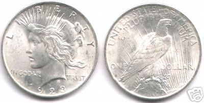   SILVER DOLLARS 1 MORGAN + 1 PEACE DOLLAR 2 AMERICAN CLASSICS  