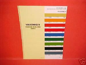 1972-VOLKSWAGEN-BEETLE-VW-COLOR-PAINT-CHIPS-CHART-BROCHURE-GUIDE-72