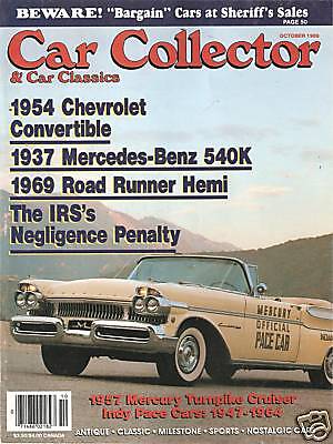 OCTOBER 1989 CAR COLLECTOR CAR CLASSICS 1952 OLDSMOBILE SUPER 88 MRS 