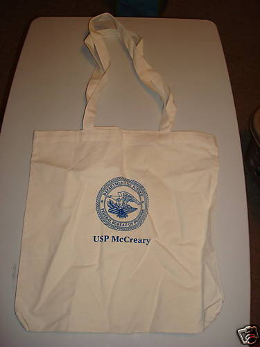 Bureau of Prisons BOP NEW Tote Bag Sack USP McCreary  