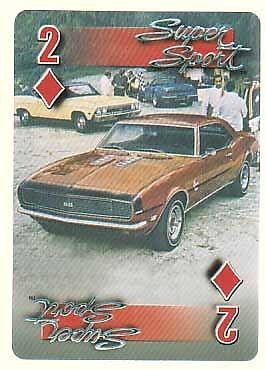 1968 CHEVROLET CAMARO RS SS CHEVELLE VETTE Playing Card  