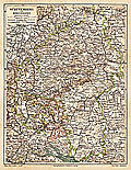 Germany   Wurttemberg   Genealogy   History   Map  1897  
