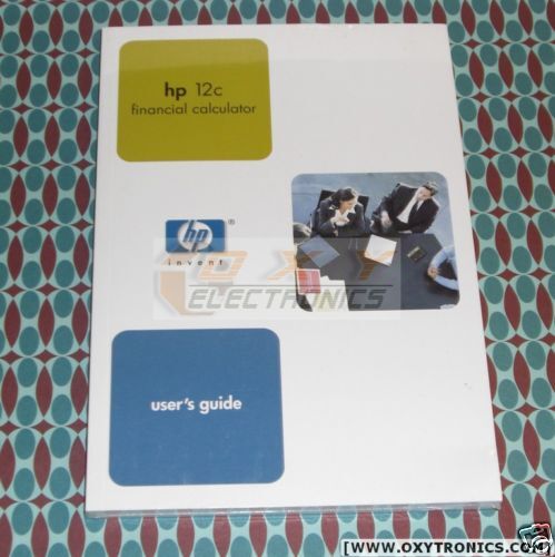 HP 12C Calculator Users Guide Manual HP OEM New  