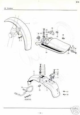 KAWASAKI PARTS Manual KZ900 Z900 KZ900-A4 1976 Replacement Spares ...