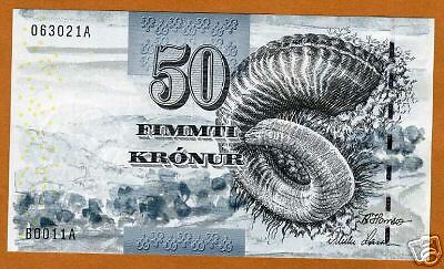 Faeroe Islands, 50 Kronur, (ND) 2001, P 24, UNC  