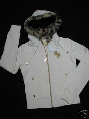 FAUX Fur Hoodie JACKET by South Pole TEEN SZ S NWT  