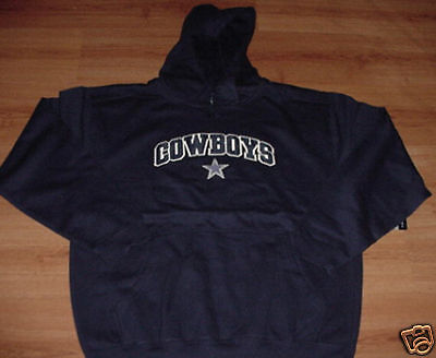 DALLAS COWBOYS HOODIE SWEATSHIRT MEDIUM NAVY NFL  