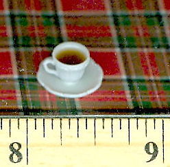Dollhouse Miniature Size drink Cup of Coffee  