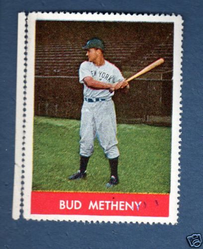 1943 N.Y. Yankees World Champions stamp BUD METHENY  