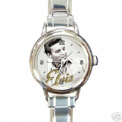 Elvis Presley Rare Round Italian Charm Watch HOT New  