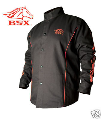 BSX­ Stryker FR Welding Jacket BX9C Black Stallion 3XL  