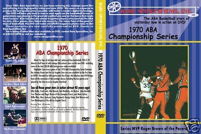 1970 ABA Basketball Finals, Pacers vs L.A. Stars DVD!