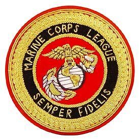 MARINE CORPS LEAGUE GOLD BULLION MILITARY PATCH PM7504  