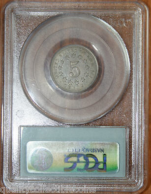 Shield Nickel 1868 graded About Uncirculated 50 by PCGS. You will 