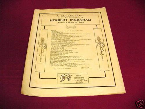 1917 INDIANA BALLARD MACDONALD JAMES HANLY SHEET MUSIC  