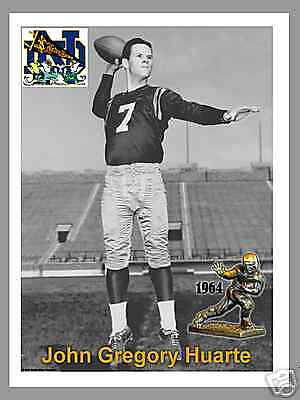 JOHN HUARTE   HEISMAN   NOTRE DAME TEAM TRIBUTE PHOTO  